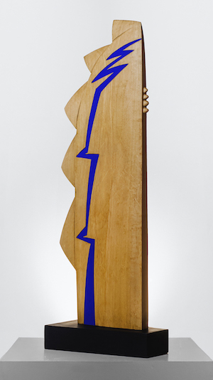Rayo Azul - Madera - 111 x 39 x 4,5 cm - Año 2009.
